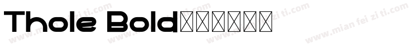 Thole Bold字体转换